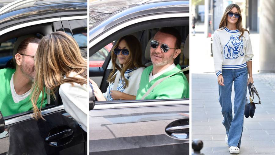 Gwiazdy Dzień Dobry TVN. Majdan znów odbiera Małgorzatę Rozenek z pracy, Maciej Musiał pojawił się z tatą