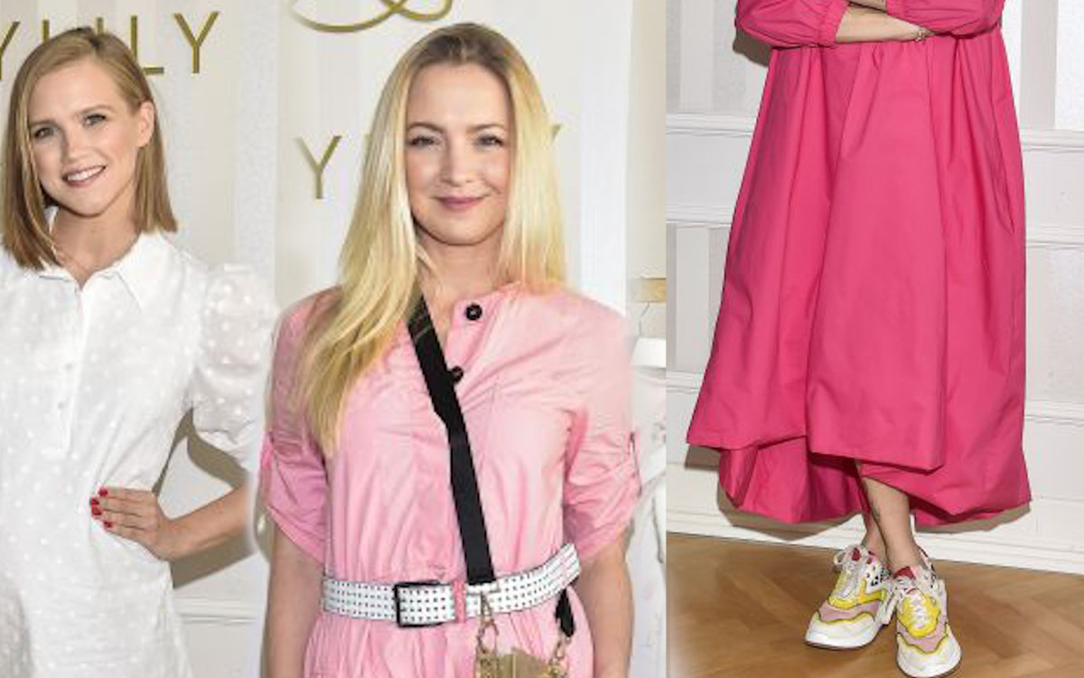 Otwarcie nietypowego showroomu Maylily. Maja Hyży i Kurdej-Szatan w podobnych sukienkach