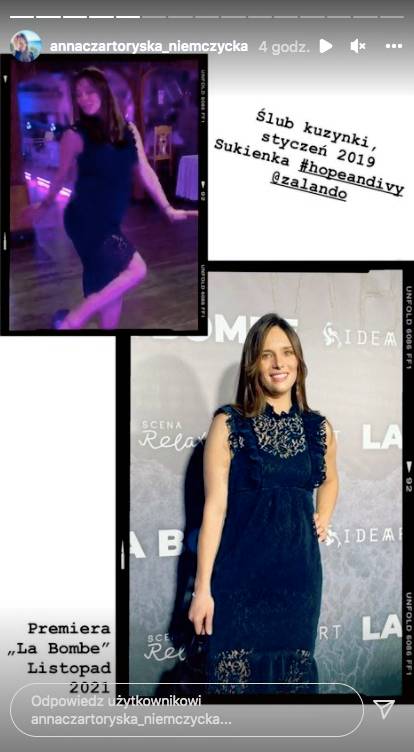 Anna Czartoryska-Niemczycka pokazała, jak ukrywała brzuszek na początku CIĄŻY!