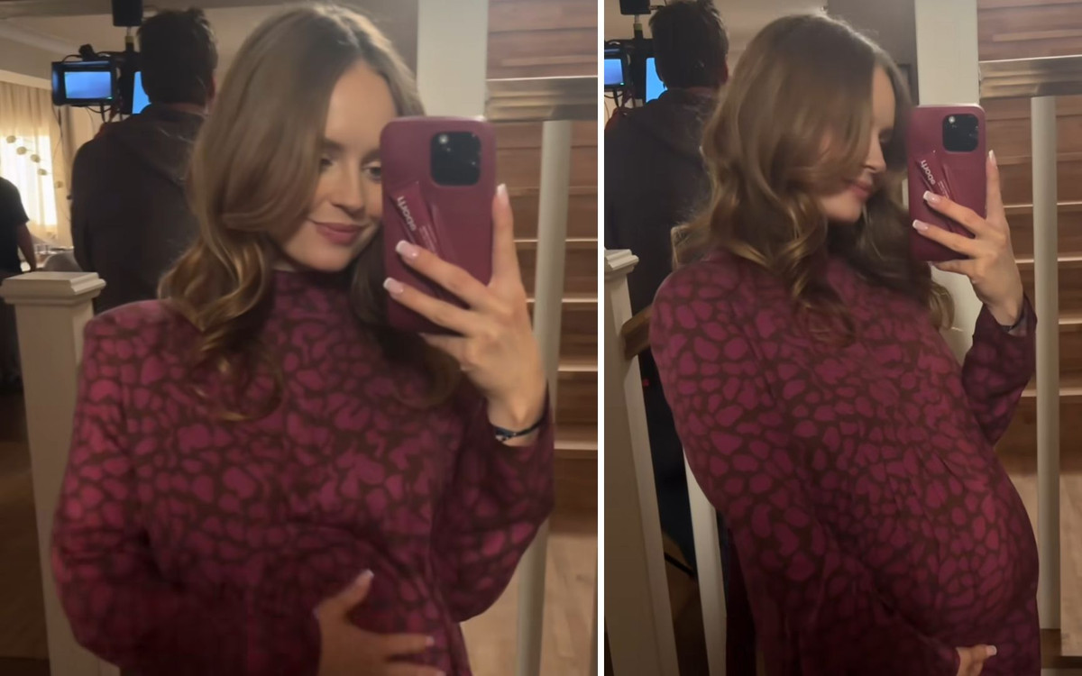 Olga Kalicka w zaawansowanej ciąży na planie „Rodzinki.pl”! Produkcja nie ma lekko…