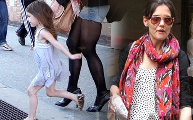 Zwykły dzień Katy Holmes i Suri Cruise (FOTO)