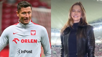 Ania Lewandowska z córkami kibicuje na Narodowym. Klara to cały Robert!