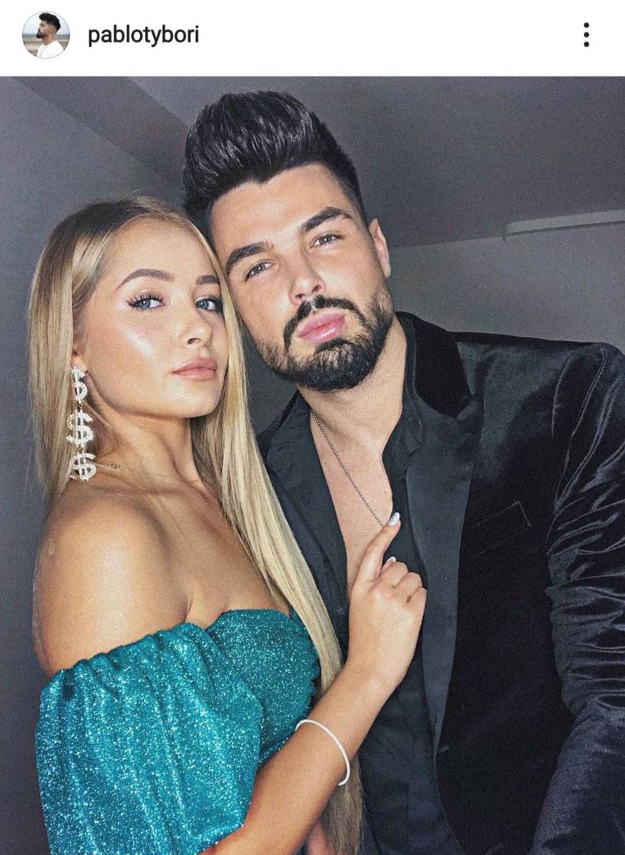 Paweł Tyburski, Monika Kozakiewicz na imprezie