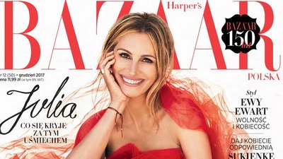 Julia Roberts na okładce Harper’s Bazaar