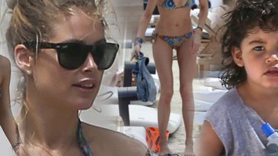 Syn Doutzen Kroes pomaga jej utrzymać formę (FOTO)