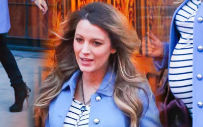 Blake Lively z dużym brzuszkiem i na wysokich szpilkach