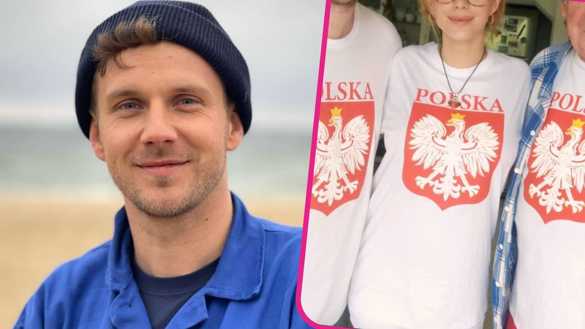 Antek Królikowski kibicuje z z Izą reprezentacji