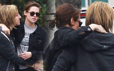 Kristen Stewart w miłosnym uścisku ze swoją dziewczyną