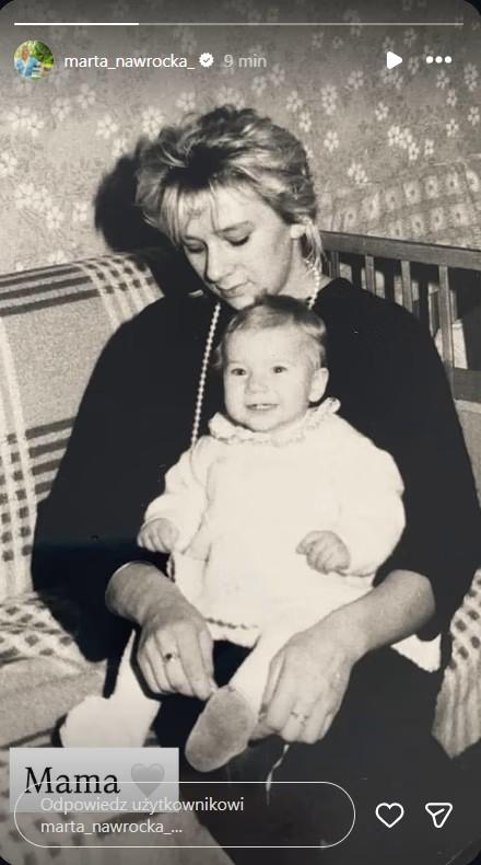 Marta Nawrocka z mamą, fot. Instagram