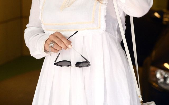 Edyta Górniak przed studio Dzień dobry TVN, sierpień 2017