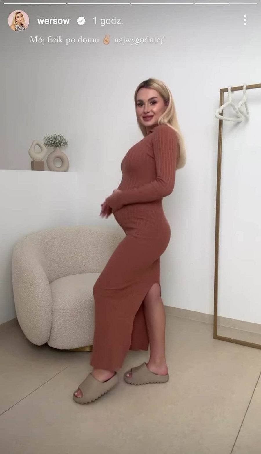 Tak wyglądała Wersow w pierwszej ciąży, fot. Instagram