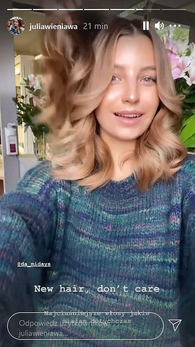 Nowa fryzura Julii Wieniawy