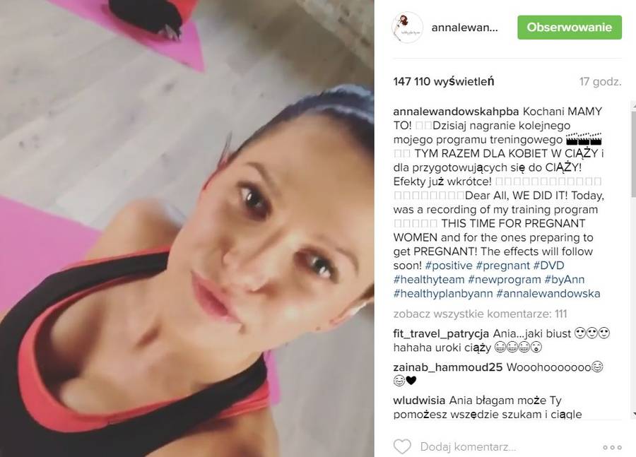 Fanki bez obciachu: Ania, jak Ci piersi urosły! (Instagram)