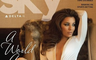 Eva Longoria – zmysłowa sesja dla magazynu lotniczego (FOTO)