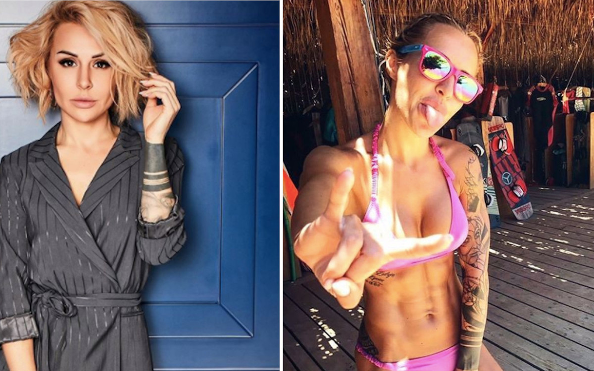 Blanka Lipińska pozuje w szortach i butach EMU z Baronem