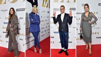 Premiera filmu “Zołza”. Małgorzata Kożuchowska, jak zwykle skradła show, Agnieszka Kawiorska w modnym garniturze