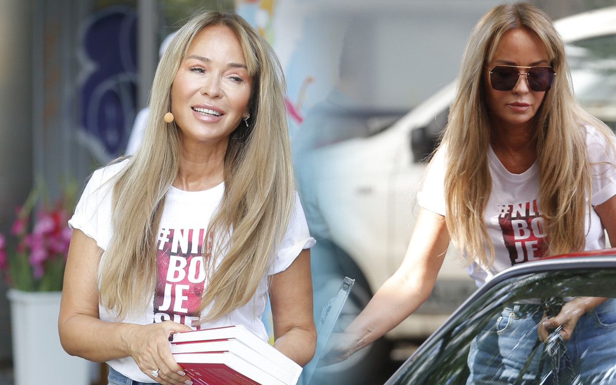 Joanna Przetakiewicz przyjechała do studia Dzień Dobry TVN starym Porsche (ZDJĘCIA)