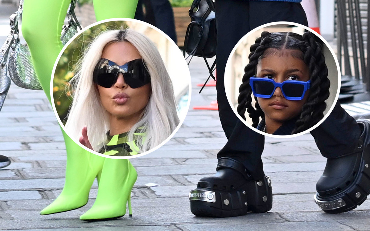 Kim Kardashian i North West podbijają Paryż prezentując ODWAŻNE STYLIZACJE!