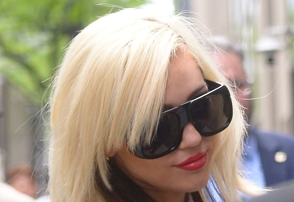 New York City, NY - Miley Cyrus arrives at NBC Universal Upfronts with her mom Tish Cyrus at Radio City Music Hall in New York City. BACKGRID USA 16 MAY 2022,Image: 691855646, License: Rights-managed, Restrictions: , Model Release: no, Pictured: Miley Cyrus, Credit line: BACKGRID / Backgrid USA / Forum