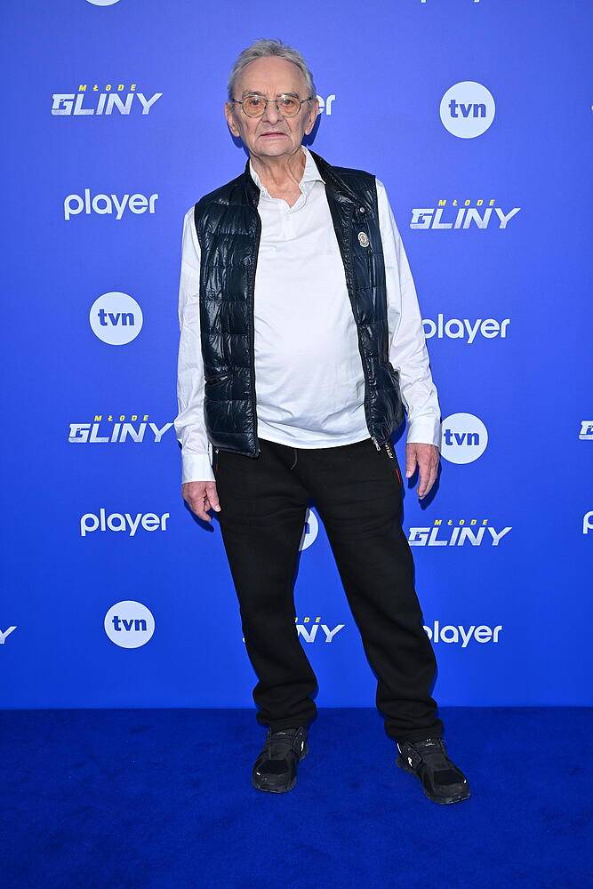 Jerzy Bończak na spotkaniu prasowym "Młode gliny", fot. KAPiF