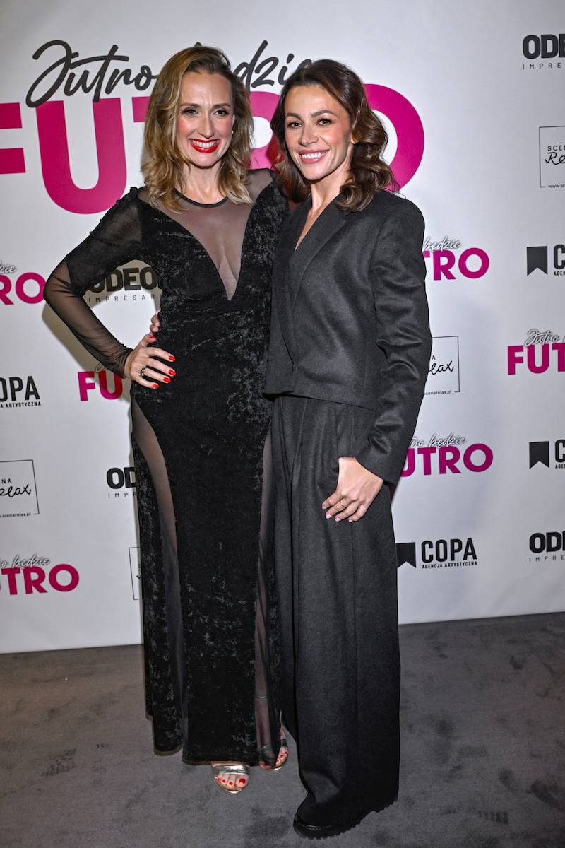 Premiera sztuki “Jutro będzie futro”. Mikołaj Krawczyk, Tomasz Oświeciński, Trybson ze swoimi żonami…