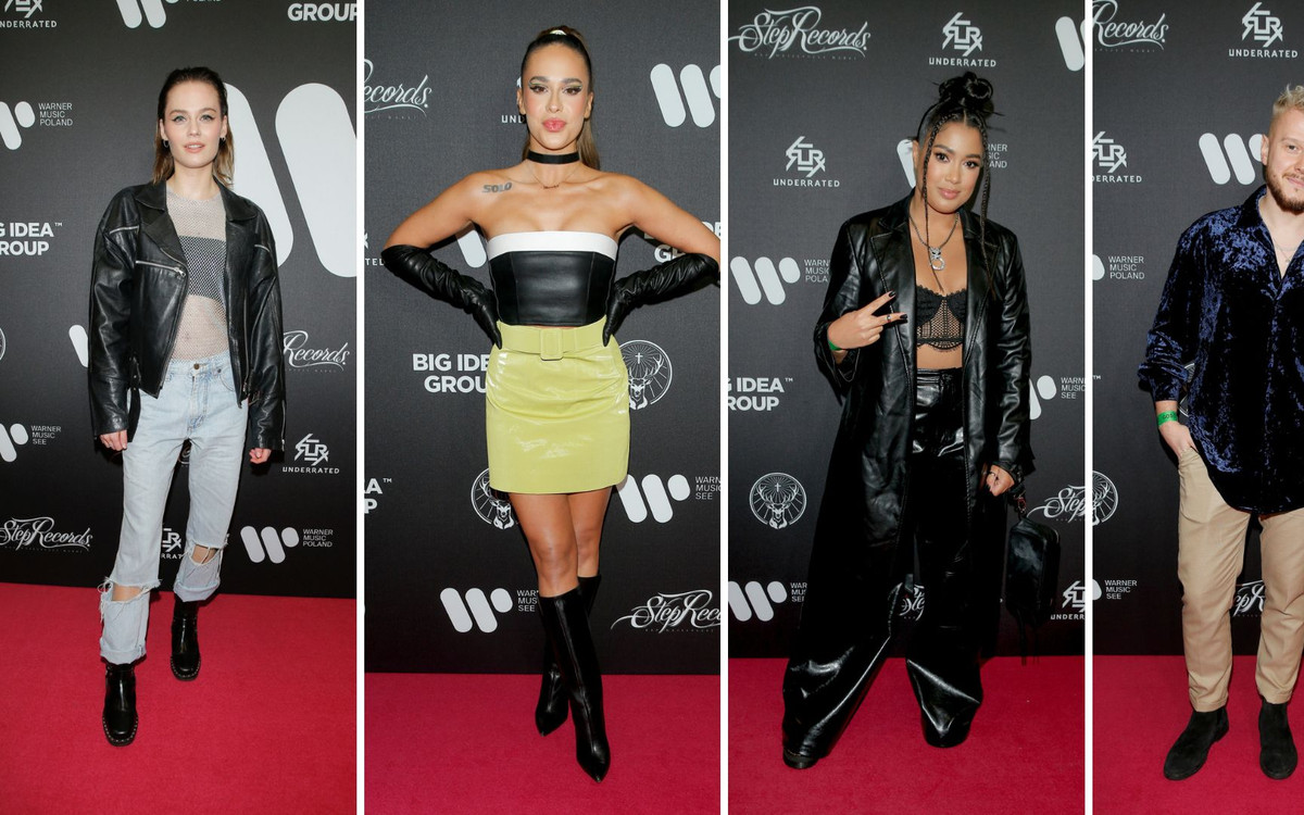 Impreza Warner Unboxing. Patricia Kazadi w skórzanym płaszczu, Blanka Stajkow kusi dekoltem, dawno niewidziana Katarzyna Sawczuk