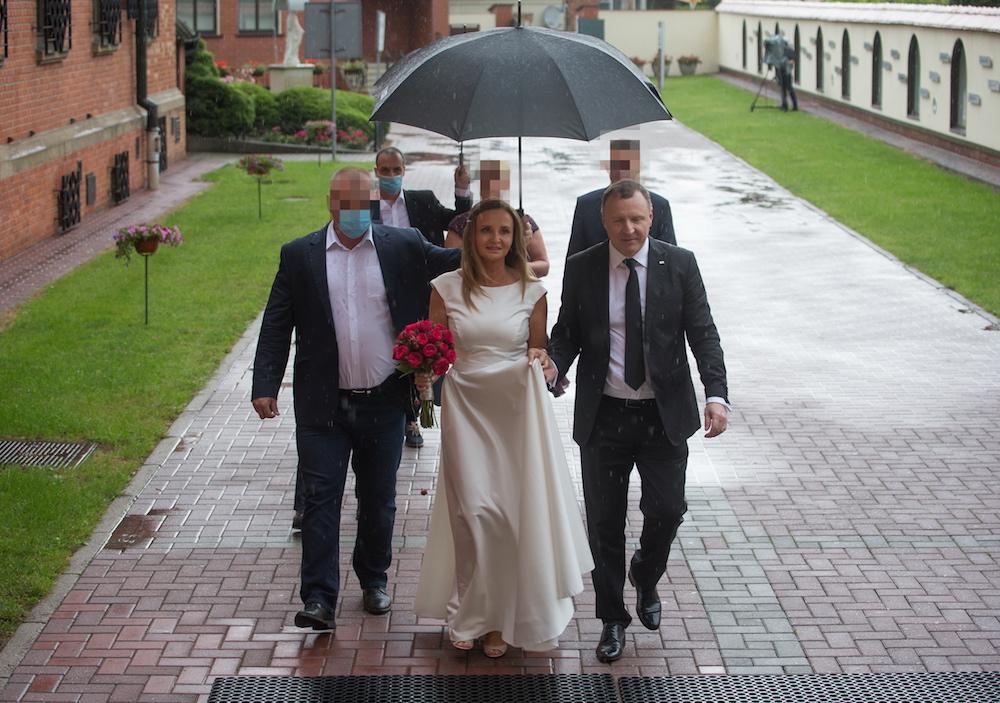 Ślub Jacka Kurskiego i Joanny Kurskiej (Klimek). 