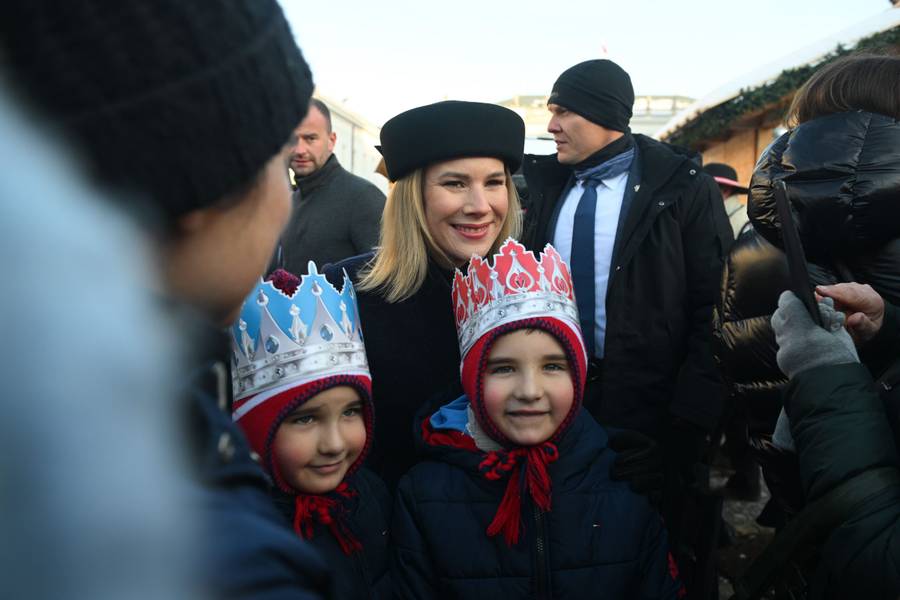 Para prezydencka na orszaku Trzech Króli, fot. Forum