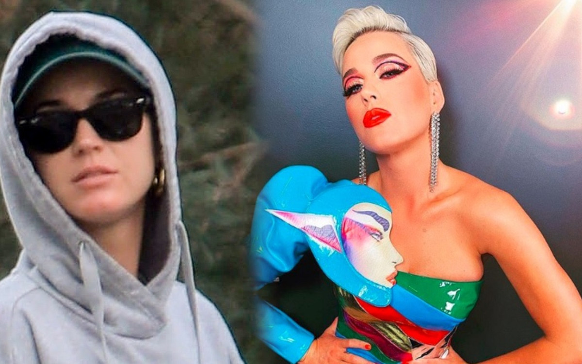 Nikt tak się nie kamufluje, jak Katy Perry. Przyłapana w dresie z energetykiem w ręku