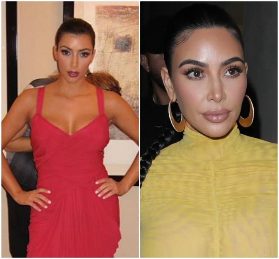 Kim Kardashian kiedyś i dziś.