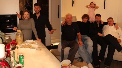 Andziaks celebruje wigilię na bogato. Suto zastawione stoły, wielkie prezenty…