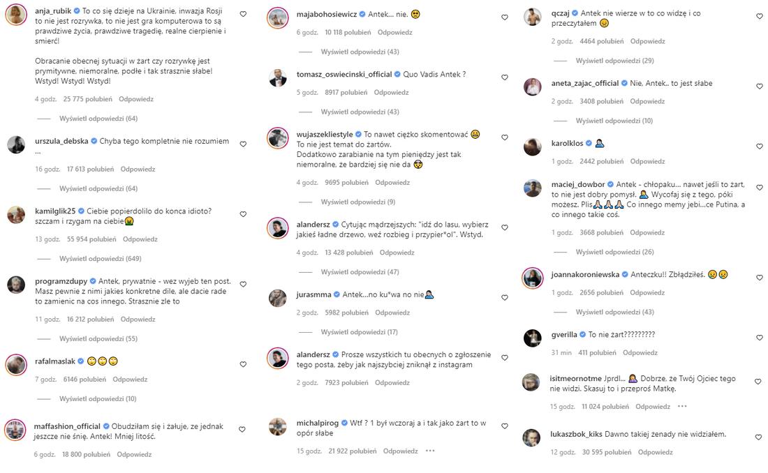 ABSOLUTNIE WSZYSCY wściekli się na Antka Królikowskiego!