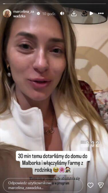 Marcelina Zawadzka z bliskimi wylądowała w Polsce, fot. Instagram
