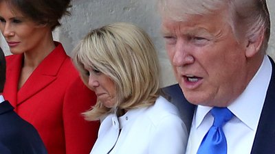 Biedna Brigitte! Zobaczcie, co jej zrobił (i powiedział) DONALD TRUMP (VIDEO)