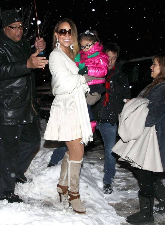 Mariah Carey z dziećmi w Aspen – zima 2013