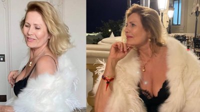 68-letnia Szapołowska pozuje w kostiumie kąpielowym