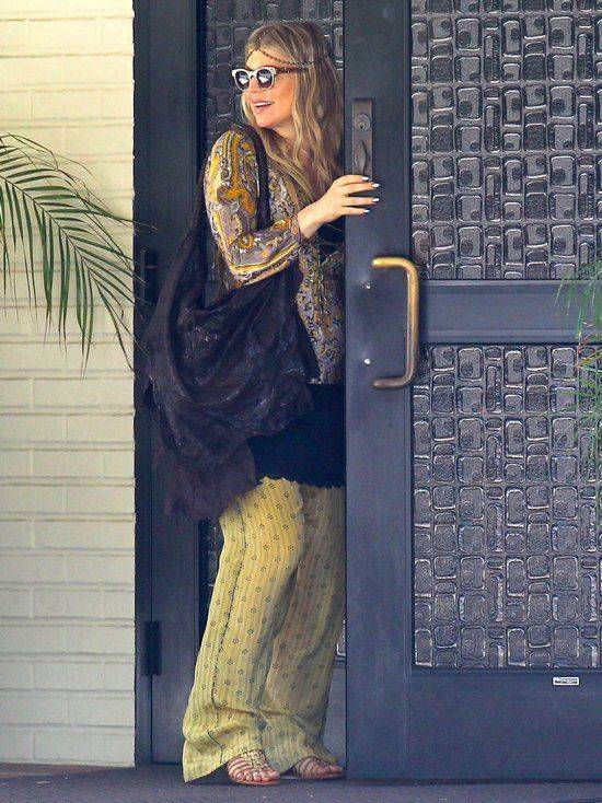 Ciążowe stylizacje Fergie