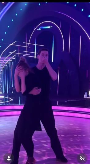 Magdalena Boczarska, Jacek Jeschke podczas próby w studio, fot. Instagram