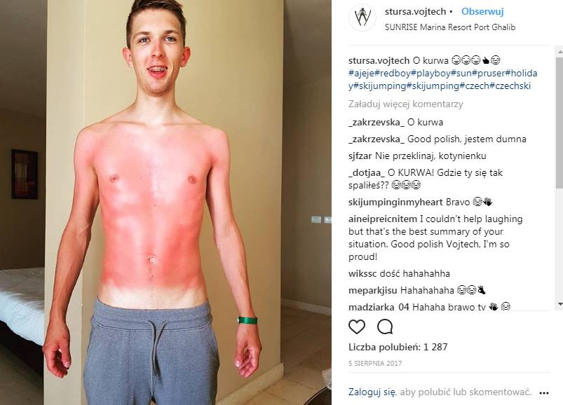 Skoczek narciarki pokazał się BEZ KOSZULKI. Nie tego się spodziewaliśmy…