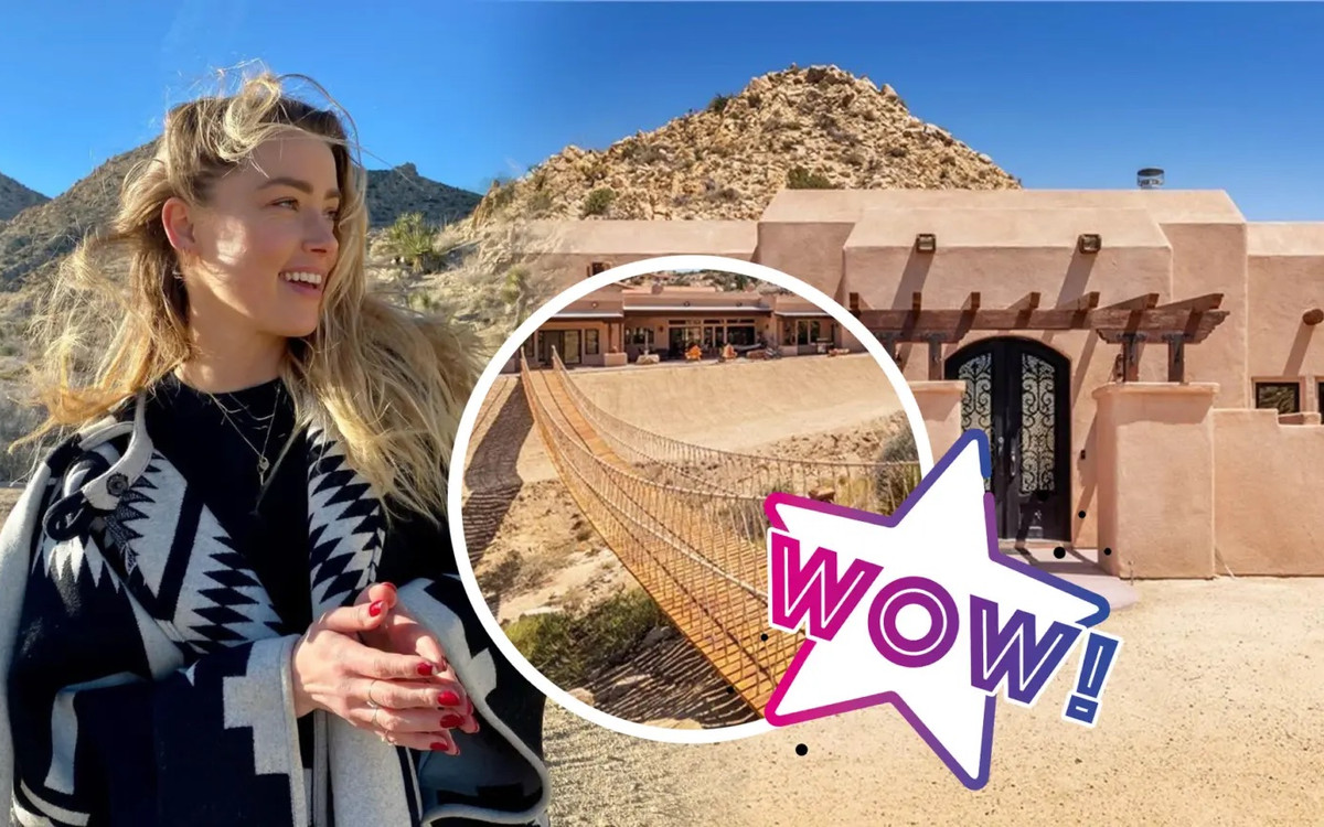 TAK MIESZKA Amber Heard! Willa na środku pustyni z WŁASNYM MOSTEM