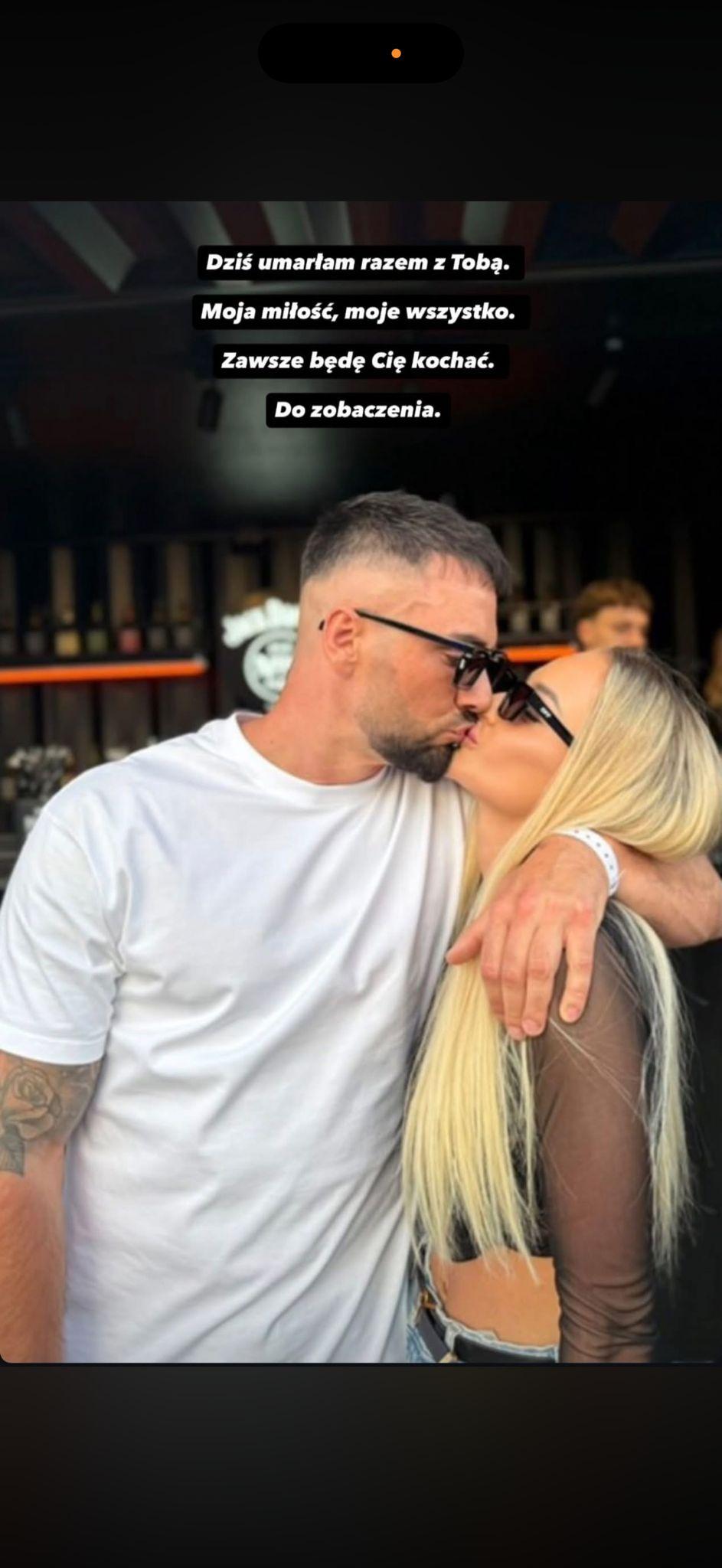 Partnerka żegna Łukasza Litewkę, fot. Instagram
