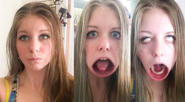 Ładne osoby robią PASKUDNE miny