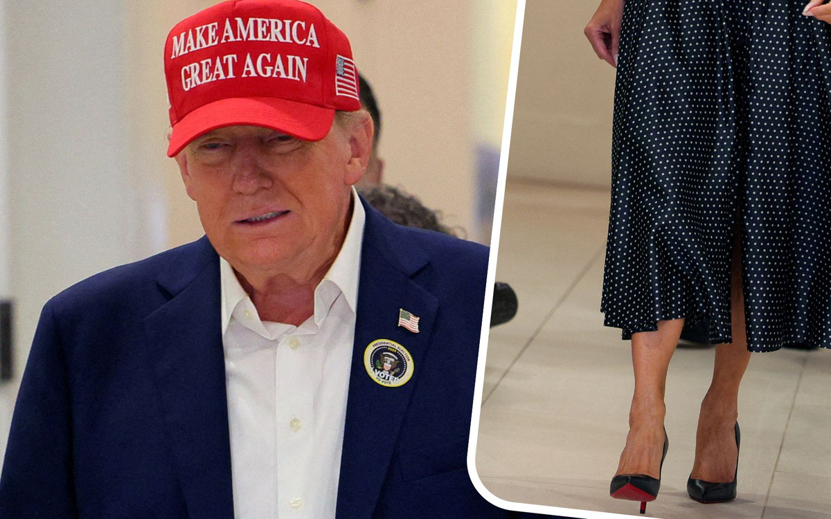 Melania Trump u boku męża oddała głos. Wygląda jak typowa “przykładna żona Ameryki”