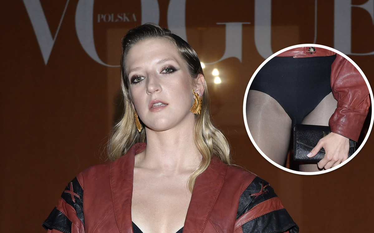 Lara Gessler na urodzinach Vogue w SAMYCH RAJSTOPACH! Zapomniała spódnicy?