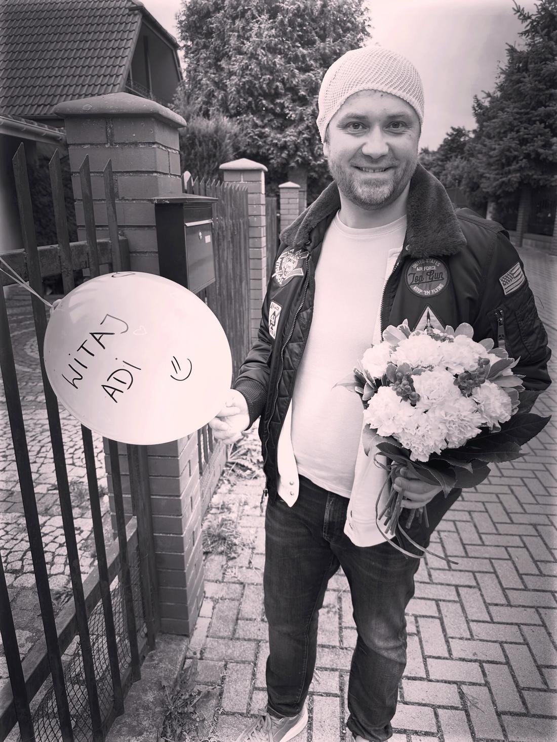 Adrian Szymaniak we wpisie przyjaciela, fot. Instagram