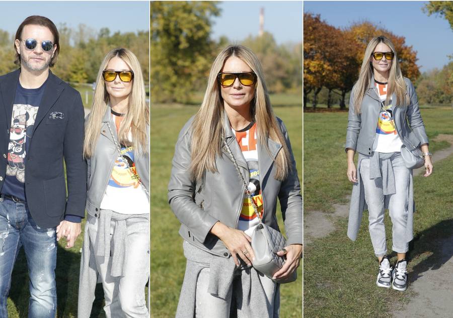 Małgorzata Rozenek podczas biegu “Czas na wzrok”