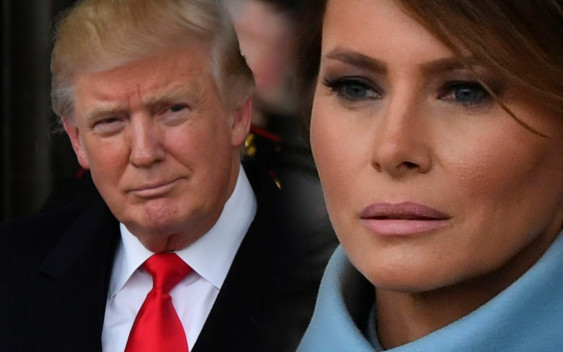 Melania Trump podczas finału Super Bowl wyglądała… jak na pogrzebie?
