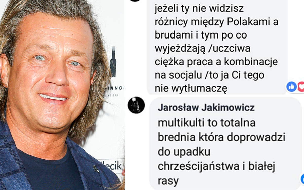 Jakimowicz zamieszczał ksenofobiczne komentarze: Imigranci to brud!
