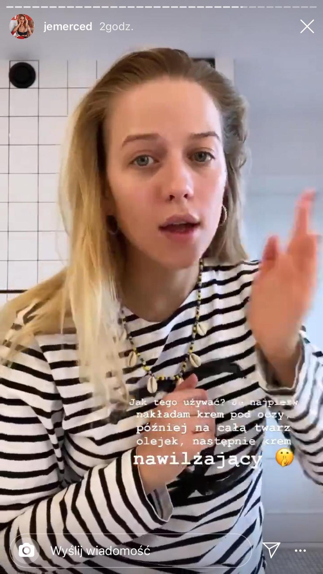Blogerka modowa Jessica Mercedes pokazała czego używa do pielęgnacji twarzy. Pielęgnacja twarzy Jessici Mercedes.
