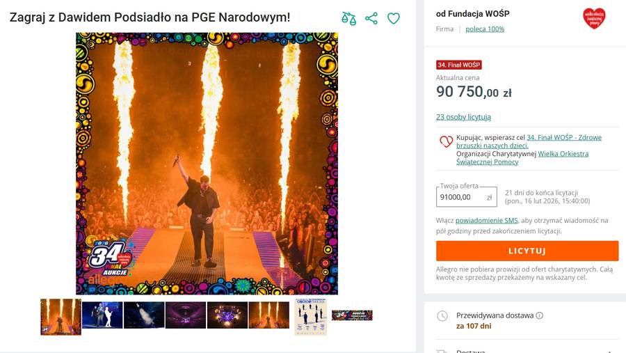 Zagraj z Dawidem Podsiadło, fot. Allegro